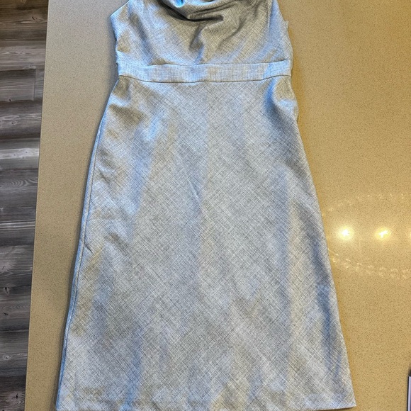 Banana Republic Elegant Gray Midi Dress - Picture 2 of 6